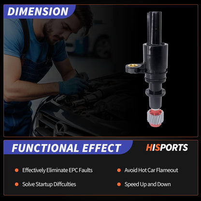 HiSport Transmission Vehicle Speed Sensor Compatible with Honda Civic 1.7L 2001-2005 1433066 78410-S5A-912