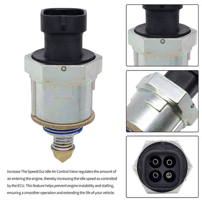 HiSport Fuel Injection Idle Air Control Valve - Compatible with Buick Cadillac Chevrolet GMC Isuzu Land Rover Oldsmobile Toronado Pontiac Bonneville Fiero Firebird Replaces 17079256 17111289 17089062