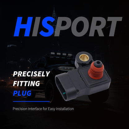 HiSport Manifold Absolute Air Pressure(MAP) Sensor - Compatible with Chevrolet Optra 2006-2010 Aveo 2006-2010 Aveo5 2007-2008 Replaces 96417830 25184081
