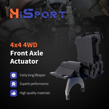 HiSport 4x4 4WD Front Axle Actuator Fork Disconnect Compatible with Dodge Ram 2500 & Ram3500 2013-2018 Replace 68216944AA, 68216944AB