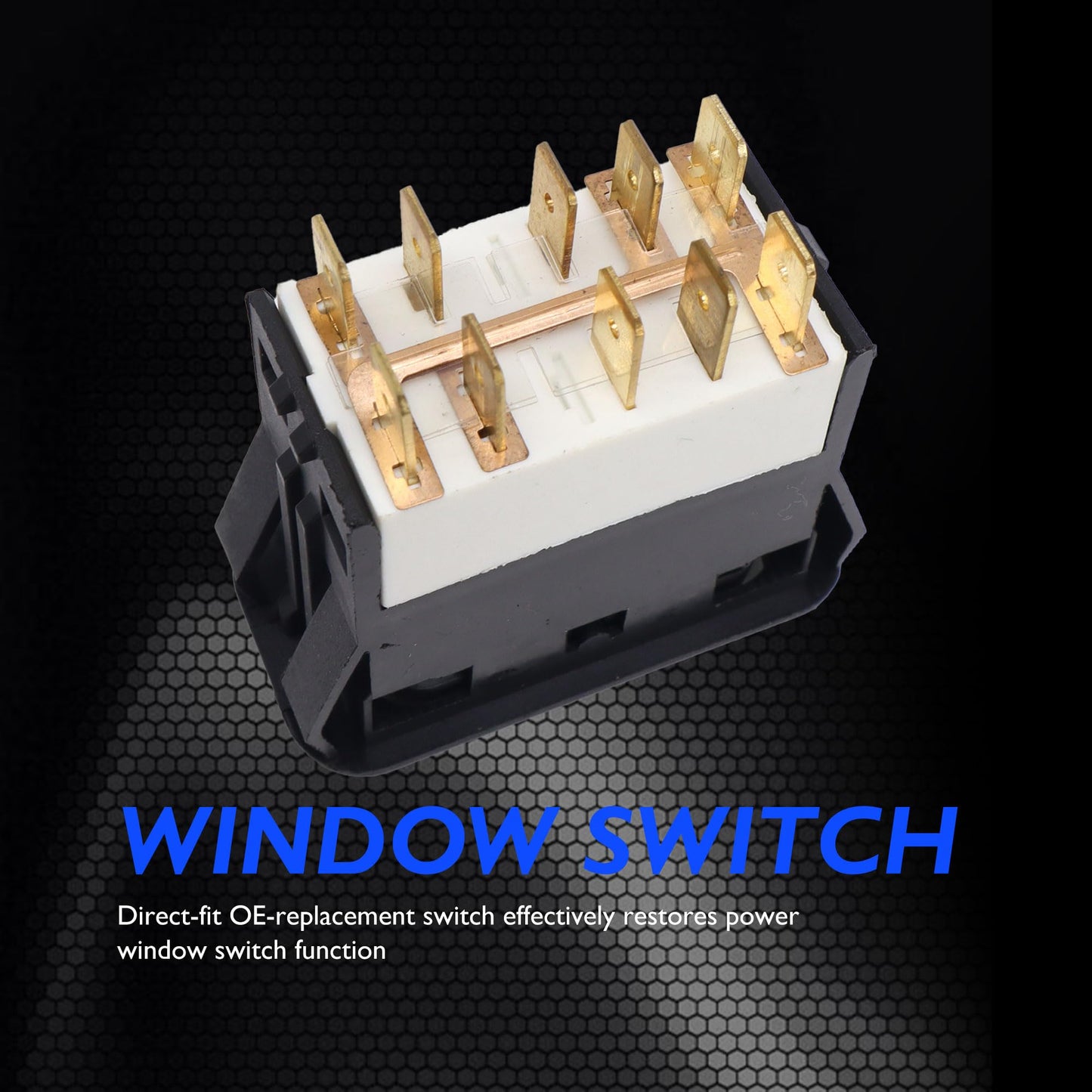 HiSport Single Window Switch Electric Button - Compatible with Freightliner Columbia Truck 2003-2010 Replace A06-30769-027