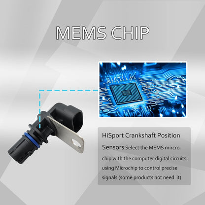 HiSport 56041479AC Crankshaft Position Sensor Compatible with Dodge Dakota Durango Nitro Ram 1500 Pickup, Jeep Commander Grand Cherokee Liberty, Mitsubishi Raider, Ram 1500 Dakota Replace 56041479AD