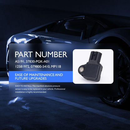 HiSport MAP Manifold Absolute Pressure Sensor - Compatible with Acura Honda Saturn Replaces 37830-PGK-A01 079800-5410 12581972