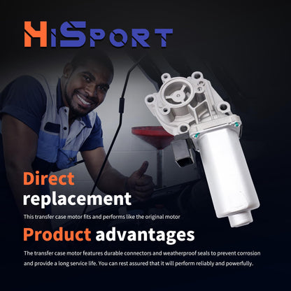 HiSport 600-932 Transfer Case Motor - Compatible with BMW X3 2004-2012 X5 2003-2010 X6 2008-2010 - Replace 27107568267