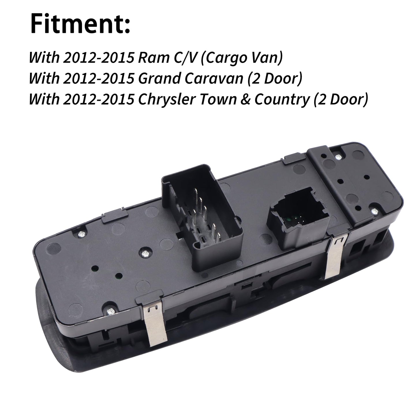 HiSport 68110870AB Power Master Window Switch Driver Side - Compatible with 2012-2015 Ram C/V 2012-2015 Grand Caravan 2012-2015 Chrysle Town Country 2 Door - 8+8 PINS Replace 68298870AA
