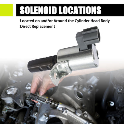 HiSport Variable Valve Timing Solenoid - Intake VVT Actuator Oil Control Valve OCV Compatible with Ford Escape 13-19 / Fiesta 11-19 / Fusion 13-20 / Ikon 14-15 / Transit Connect 14-16