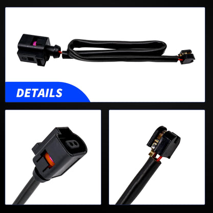 HiSport Driver and Passenger Side Disc Brake Pad Wear Sensors - Compatible with Porsche Cayenne 2011-2018 Panamera 2011-2016 - Replace 7P0907637A 95861236500 355251921