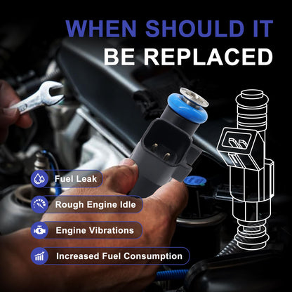 HiSport Fuel Injectors 12592648 Replacement For Chevy Malibu Impala 2006-2010, Uplander 2006-2009,Compatible with Buick Terraza 2006-2007,Pontiac Montana G6 2006-2009 3.5L 3.9L 6 PCS