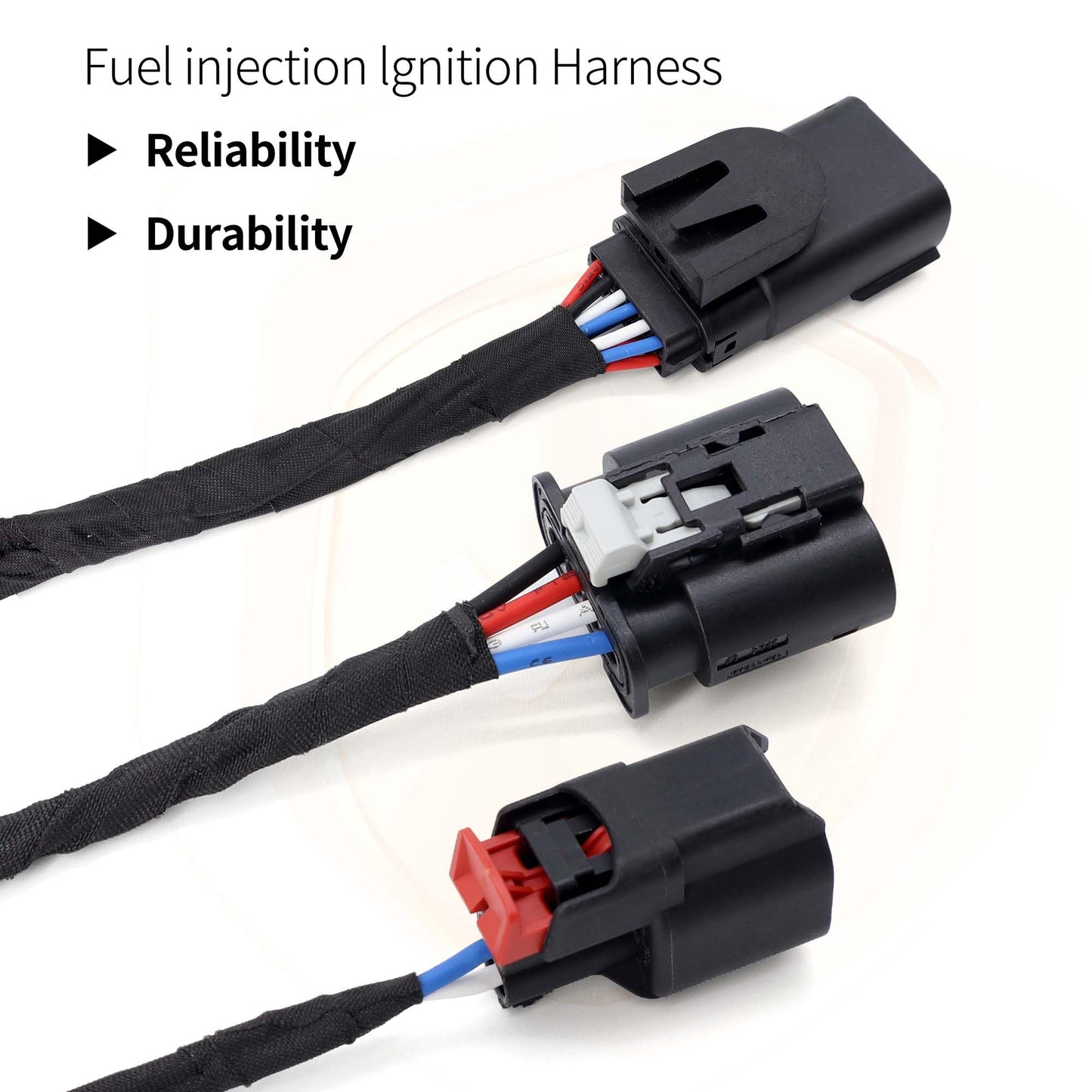 HiSport Fuel Injection Ignition Harness Compatible with GM Left & Right Hand Fuel Rail 5.3L 6.2L V8, 28329581 Replacement for GM Sierra, Yukon, Chevy Silverado, Tahoe, Suburban, Cadillac Escalade, CTS