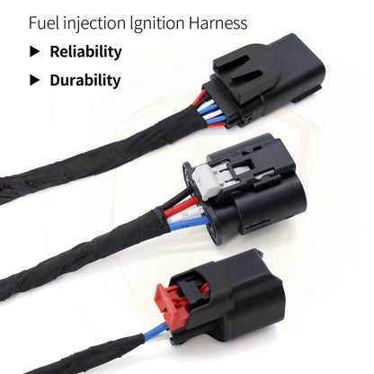 HiSport Fuel Injection Ignition Harness Compatible with GM Left & Right Hand Fuel Rail 5.3L 6.2L V8, 28329581 Replacement for GM Sierra, Yukon, Chevy Silverado, Tahoe, Suburban, Cadillac Escalade, CTS
