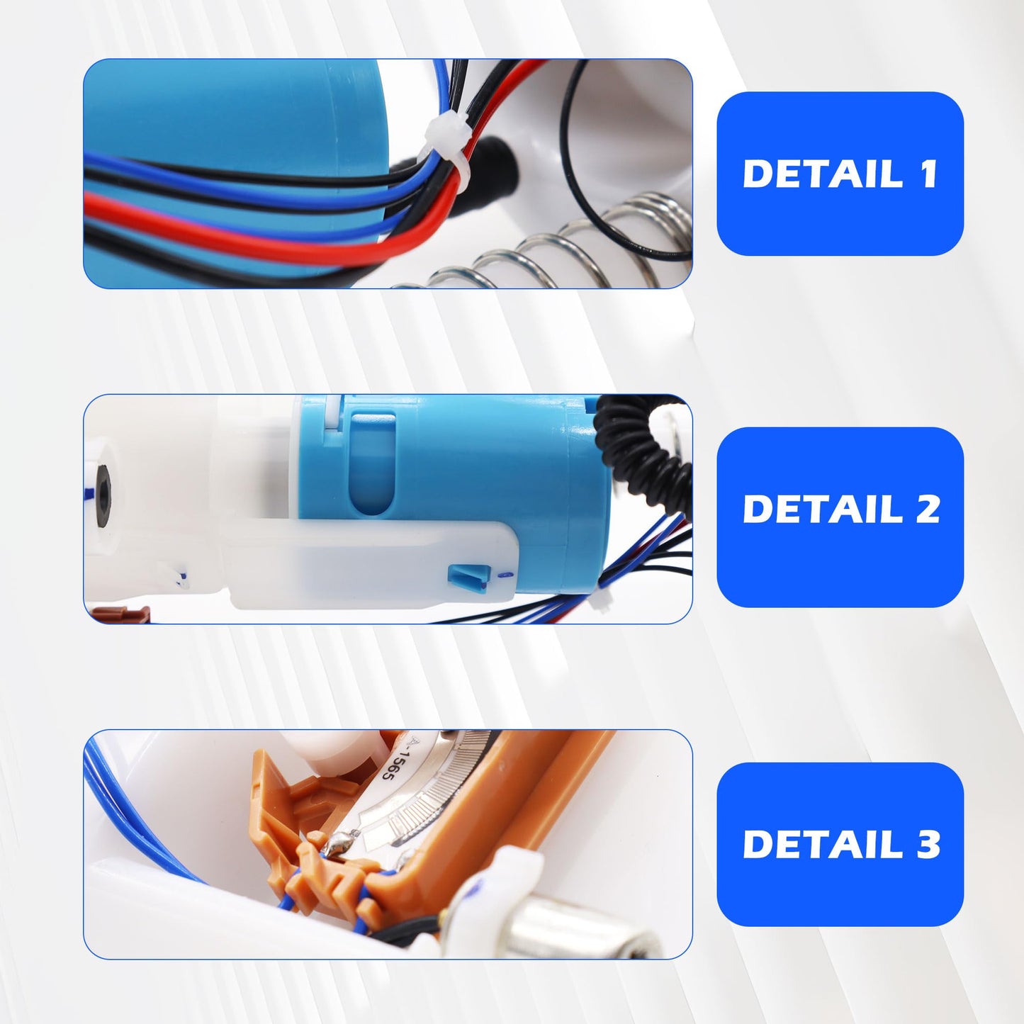 HiSport Electric Fuel Pump Module Assembly with Sending Unit Compatible with Nissan Frontier Pathfinder Xterra, Suzuki Equator Replacement for 17040ZP00A 17040ZS00A 17040ZZ00A 323-59406 E8743M