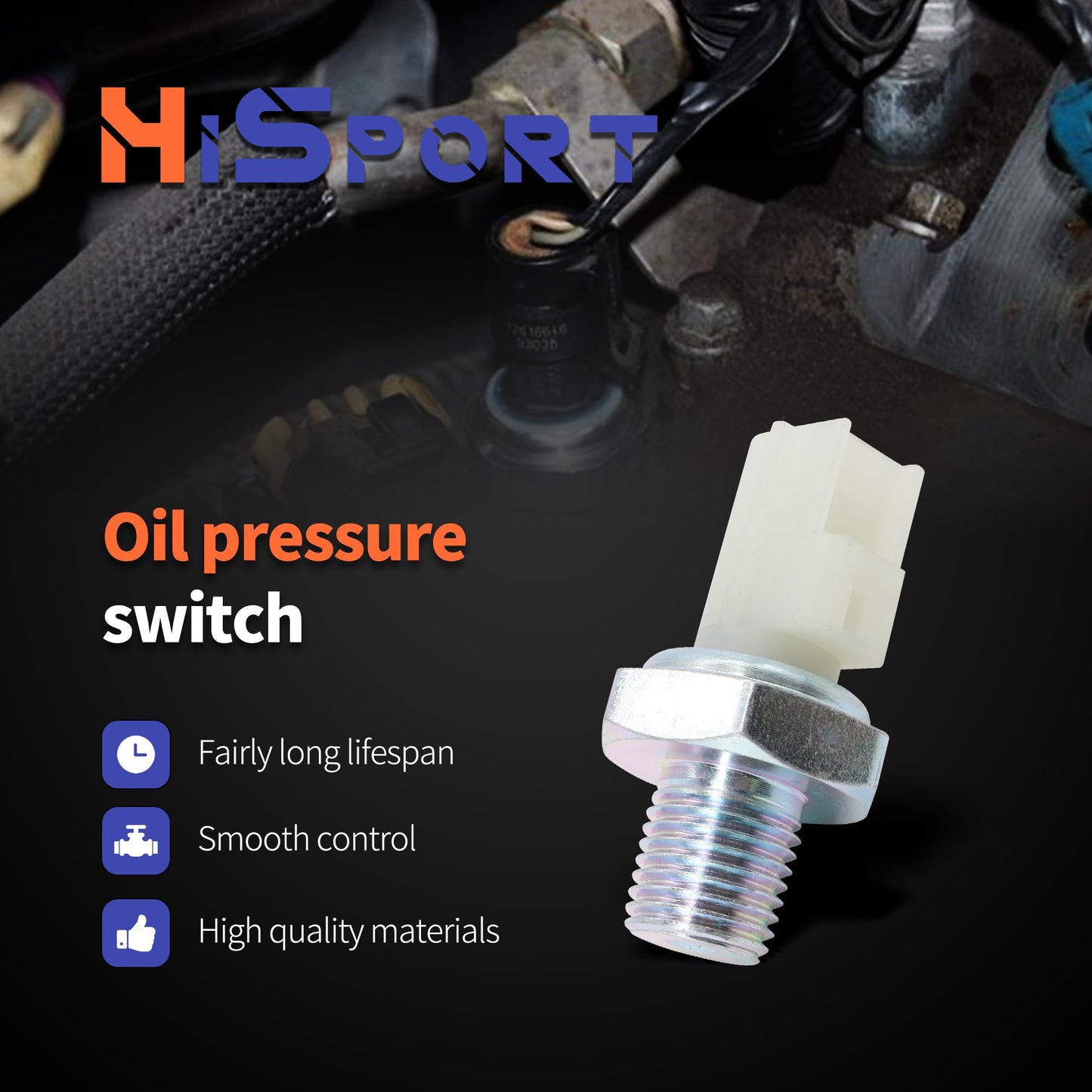 HiSport SW5192 PS288 SW8368 Oil Pressure Sensor Switch Compatible with Ford E/F-150 E/F-250 Explorer 3.5L 5.4L,Replacement for Mercury Lincoln Navigator MKZ MKS MKX