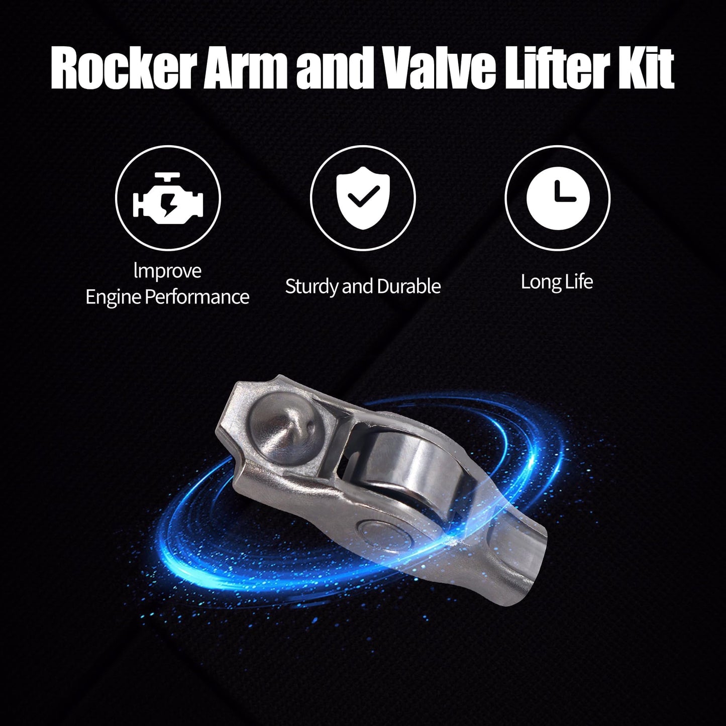 HiSport Rocker Arm and Lifter Kit 5184332AA 12PCS - Compatible with Chrysler 200 300 Dodge Ram 1500 Promaster Challenger Charger Journey Avenger Jeep Grand Cherokee Wrangler 2011-2020 3.6L