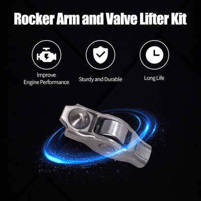 HiSport Rocker Arm and Lifter Kit 5184332AA 12PCS - Compatible with Chrysler 200 300 Dodge Ram 1500 Promaster Challenger Charger Journey Avenger Jeep Grand Cherokee Wrangler 2011-2020 3.6L
