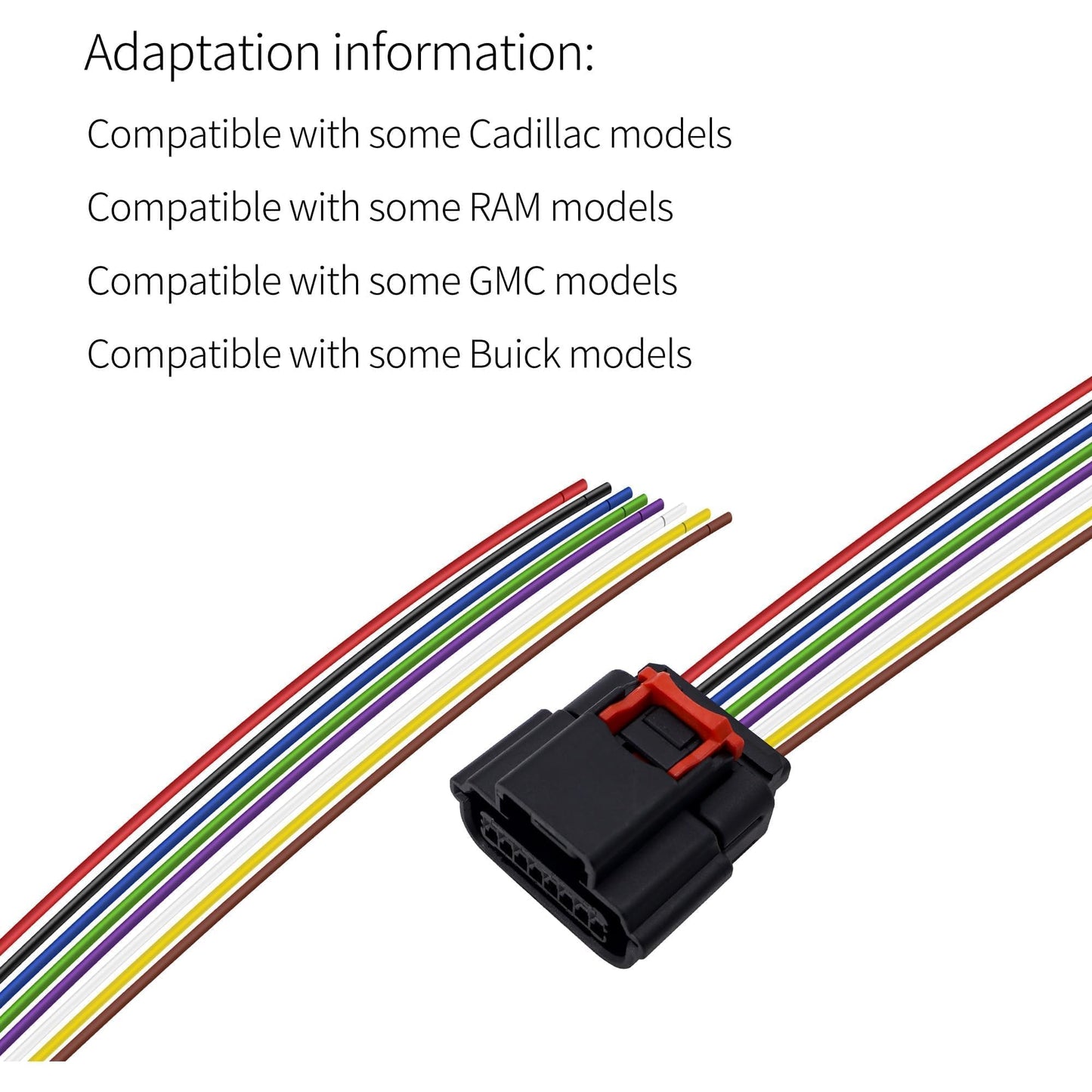HiSport 13583440 MAF Mass Air Flow Sensor Female Connector Compatible with Buick Verano,Cadillac ATS CT6 CTS, Chevrolet Chevy Camaro Caprice Corvette Cruze, Dodge Dart, Ford F-150 250 350, GMC, Jeep
