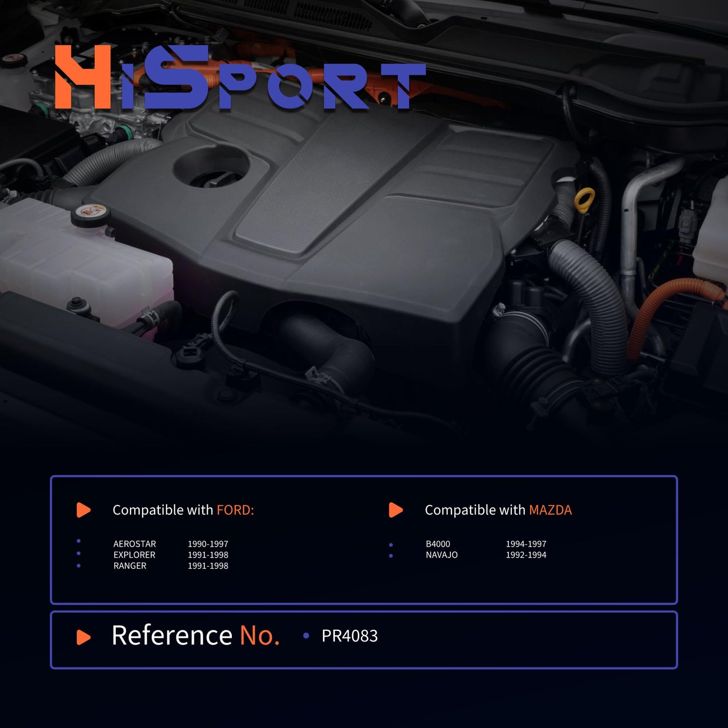 HiSport Fuel Pressure Regulator Auto Parts - Compatible with Ford Aerostar 1990-1997 Mazda B4000 1994-1998 Ranger 1989-1998 Explorer 1991-1998 Navajo 1991-1994 Replaces PR4083 143-217