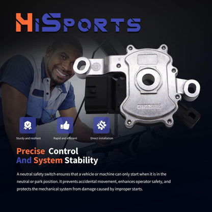 HiSport Neutral Safety Switch 42700-26500 Backup Switch Compatible with Hyundai Accent 2012-2019,Elantra 2011-2019,Elantra Coupe 2013-2014 Replaces 42700-26500, 42700-26000, 42700-26700
