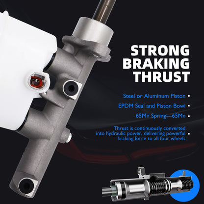 HiSport 472010C010 Brake Master Cylinder with Reservoir and Cap Compatible with Toyota Vehicles Tundra 2000 2001 2002 2003 2004 2005 2006 Replacement for 472010C011, 472010C012 SKM630126 M630126