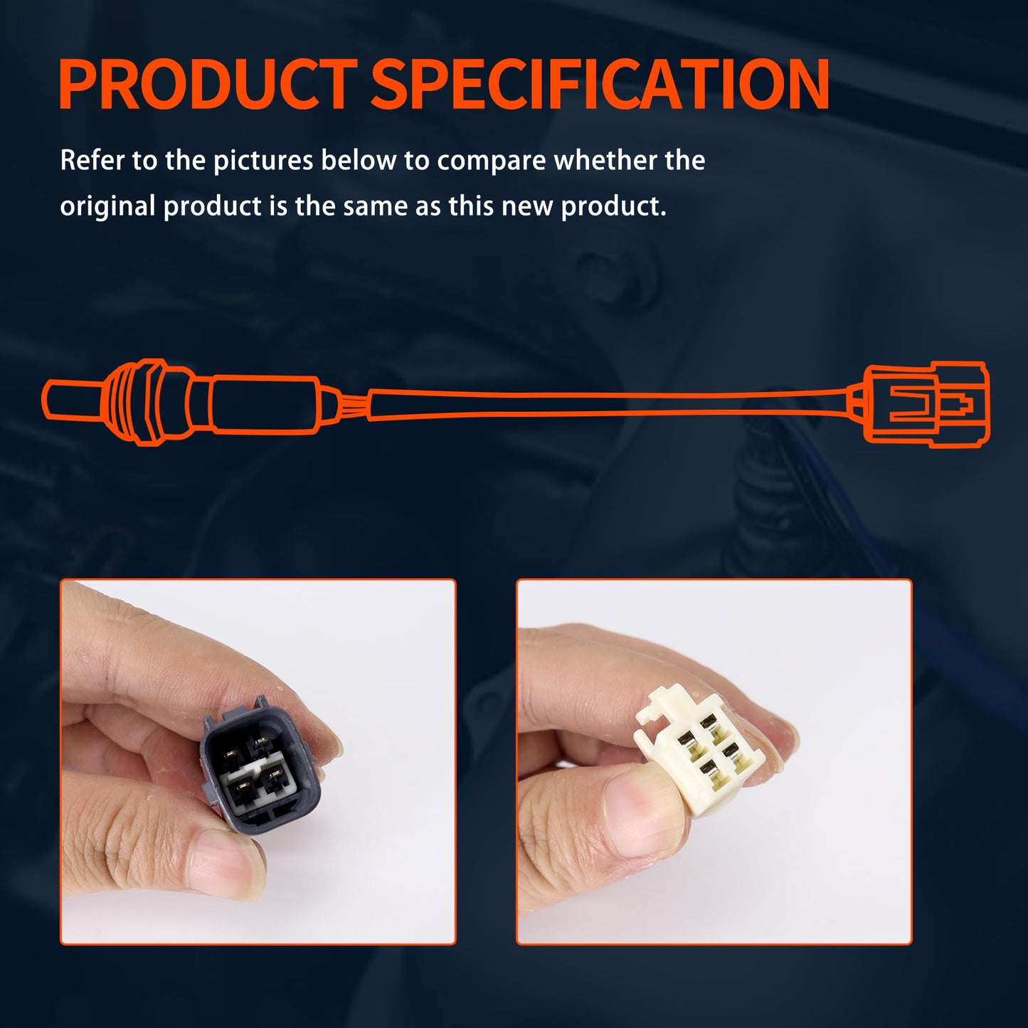 HiSport Oxygen O2 Sensor Upstream Downstream - Compatible with 2011-2013 Toyota Corolla Pontiac Vibe Replacement 25024486 25024777