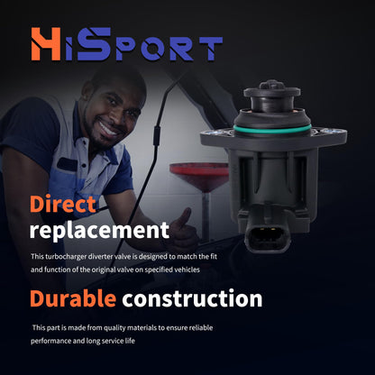 HiSport Turbo Solenoid Valve AA5E-9U465-AD - Compatible with Ford Expedition Explorer F-150 Flex Taurus Transit-150 Transit-250 Transit-350 Transit-350 HD Lincoln MKS MKT Navigator 2010-2019