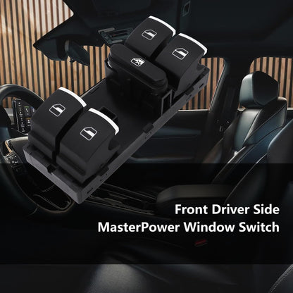 HiSport Master Power Window Switch Compatible with Volkswagen CC 2009-2017,Golf 2010-2013,GTI 2007-2013,Jetta 2005-2017,Passat 2006-2017,Rabbit 2006 2007 2008 2009,Tiguan 2009-2017 Replaces 11K4959857