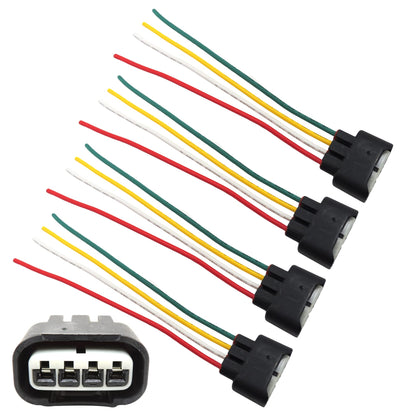 HiSport Ignition Coil Plug Connector Harness 4 Set Replacement for Toyota Lexus Camry Yaris 90980-11885