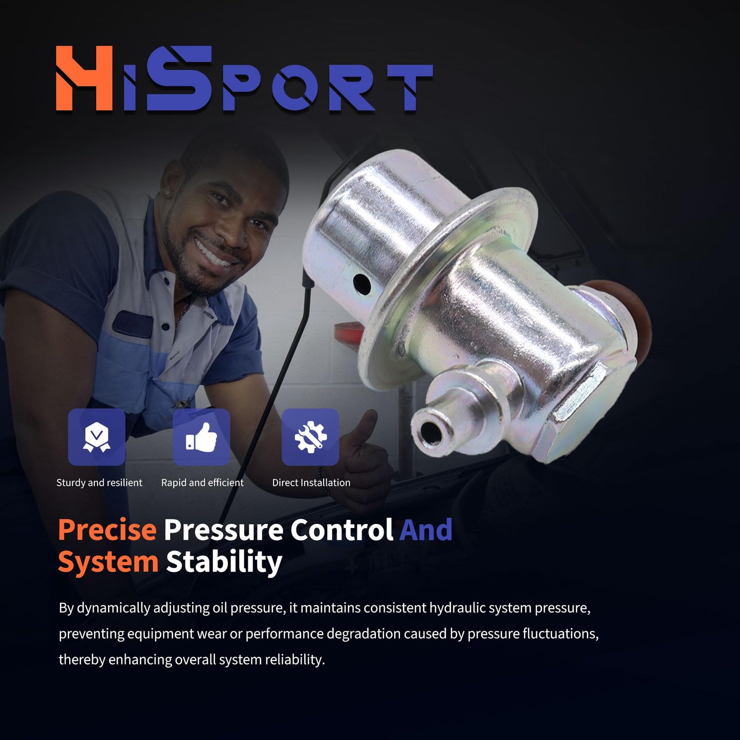 HiSport Fuel Injection Pressure Regulator PR4037 Replacement for Lexus SC300 SC400 1998 1999 2000 for Toyota Supra 1998