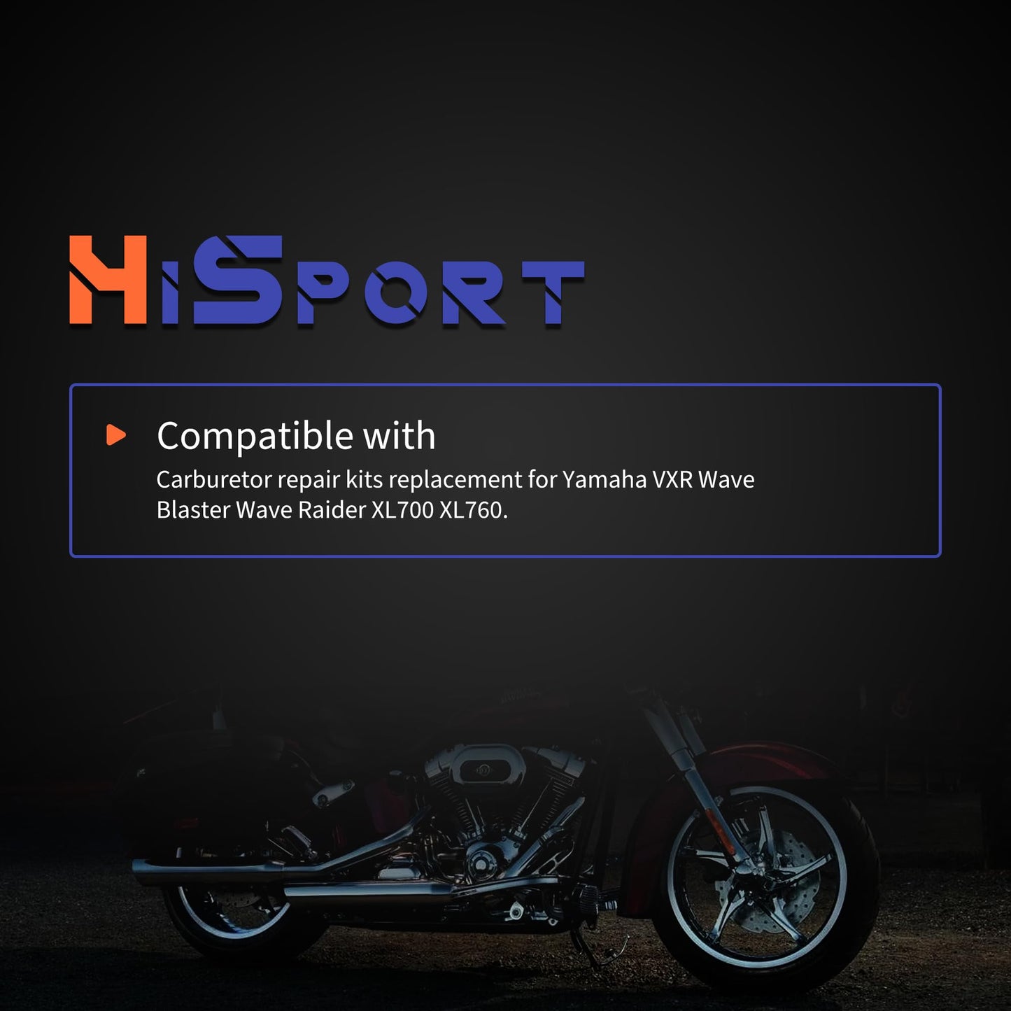 HiSport Carb Carburetor Repair Kits Compatible with Yamaha VXR Wave Blaster Wave Raider XL700 XL760, Replacement for all 38/40/44/46mm Super BNI Carbs, Pack of 2