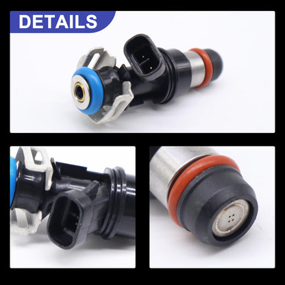 HiSport Fuel Injectors 8PCS Compatible with Chevrolet & GMC Trucks 1999-2000 4.8 & 5.3L V8 Engines 4 Holes Replace 17113582