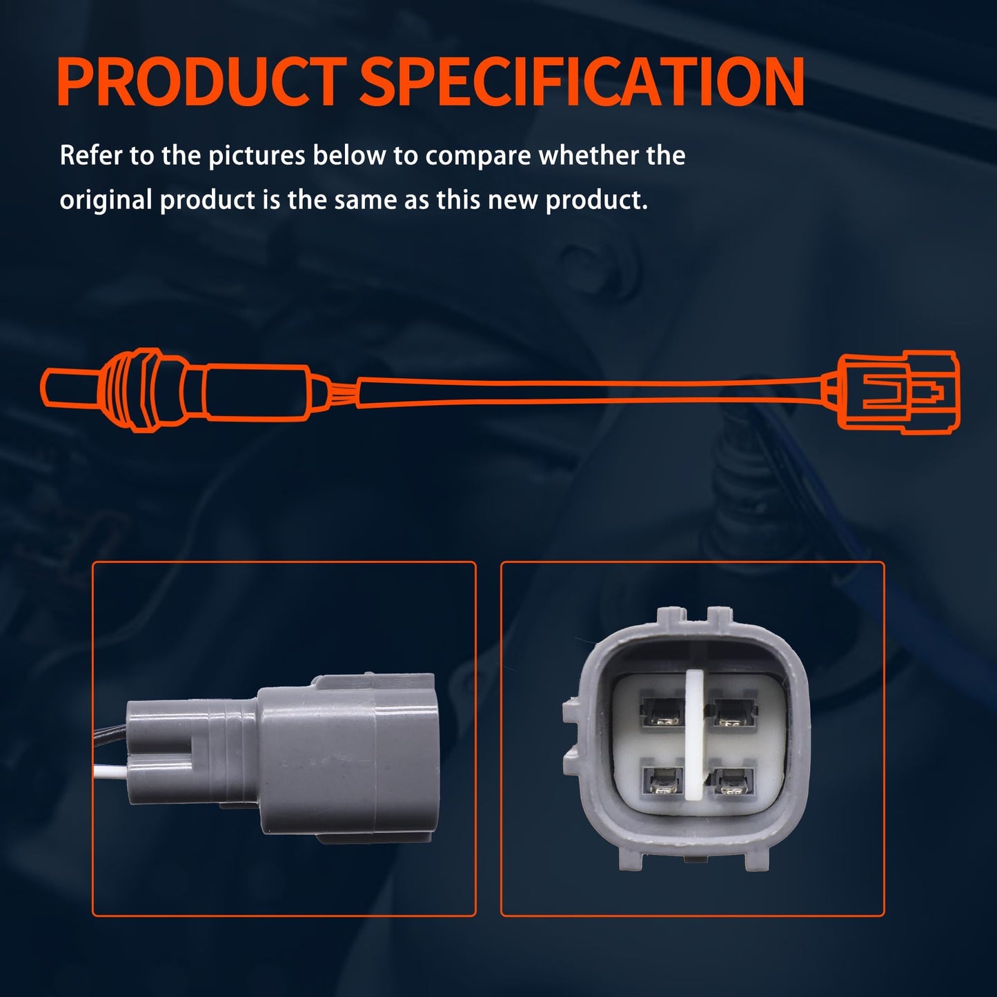 HiSport 234-4048 O2 Oxygen Sensor, Compatible with Jaguar XJ12 1995-1996 XJS 1995, Lexus GS300 1998, 1999, 2000, 2001, 2002, 20003, 2004, 2005, Toyota Highlander 2001, 2002, 2003 RAV4 2001-2003