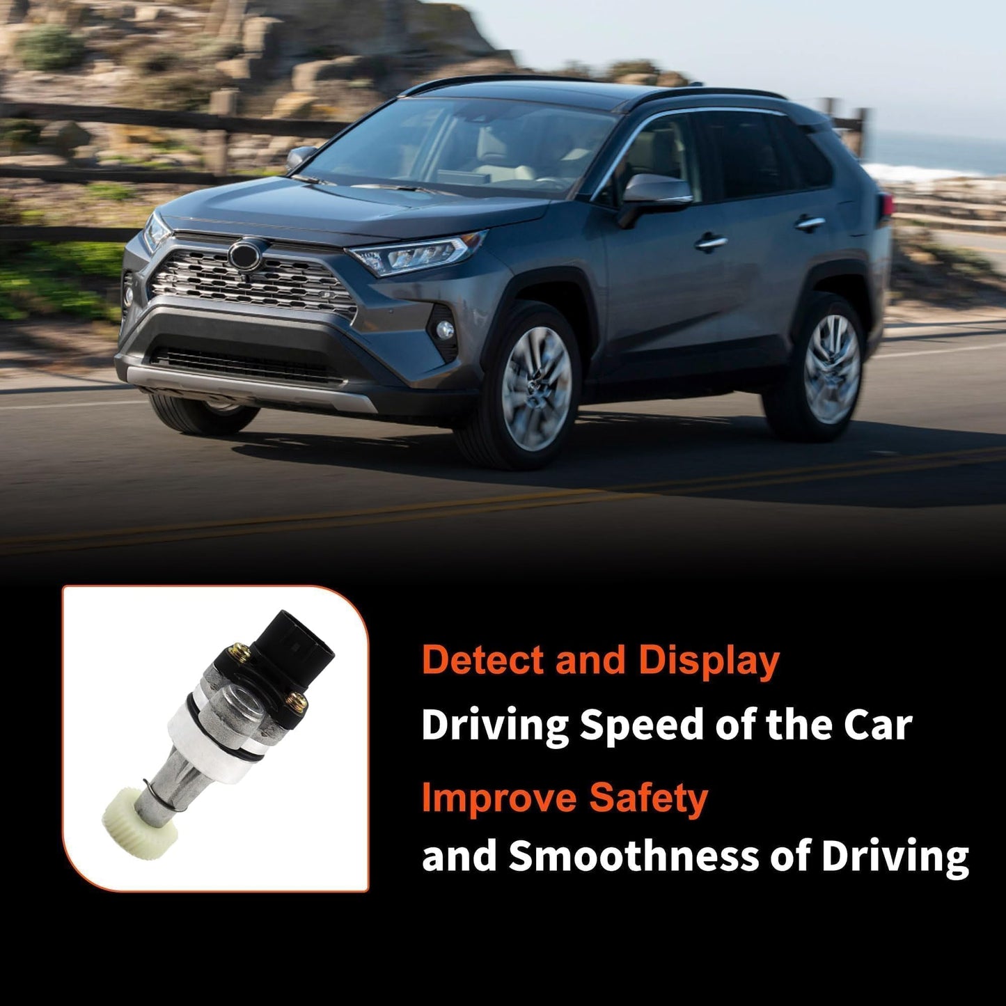 HiSport Transmission Speed Sensor 83181-12020 3Pin - Compatible with Chevrolet Geo Lexus Pontiac Toyota Prizm LX470 4Runner Camry Celica Corolla Echo Land Matrix RAV4 Sequoia T100 Tundra 1990-2012