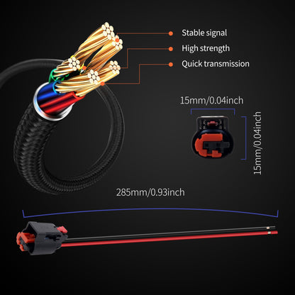 HiSport 19149296 ABS Wheel Speed Sensor Connector Wiring Harnesses Compatible with BMW Chevrolet Infiniti Benz Volvo, 05083213AA 5083213AA S-1686