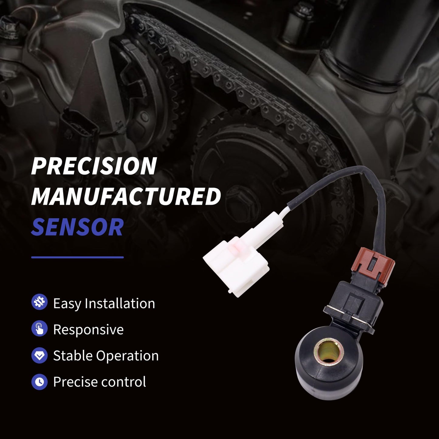 HiSport 22060-AA070 Ignition Knock Detonation Sensor - Compatible with Subaru 1999-2002 Forester 2.5L 1999-2001 Impreza 2.2L 1999-2002 Impreza 2.5L 1999-2001 Legacy 2.2L 2000-2001 Outback 2.5L