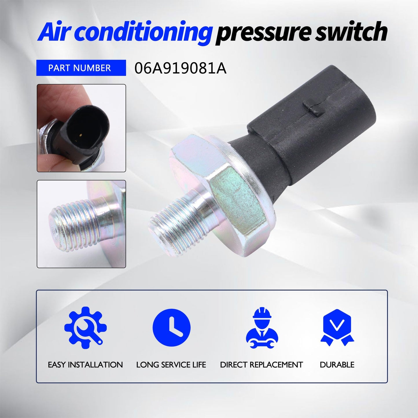 HiSport Oil Pressure Sensor Switch - Compatible with Audi A3 A4 A6 A8 Allroad Volkswagen Beetle CC EOS Eurovan Replaces 06A919081A