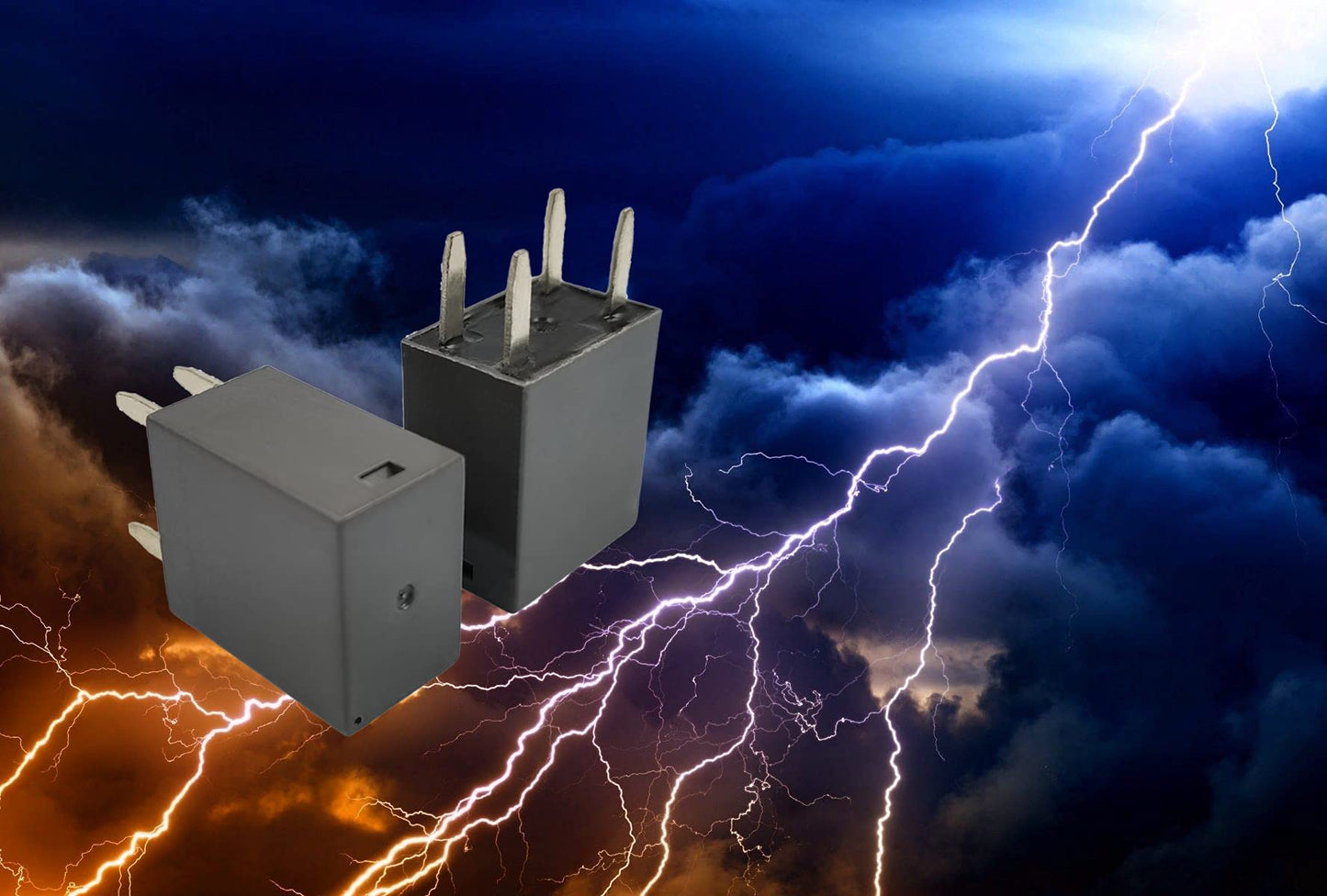 HiSport 12V 10A 4P Air Conditioning Compressor Relays(Multi-Purpose Relay) 12088567 Compatible with Buick, Cadillac, Chevrolet, GMC, Hummer More -2 Pack