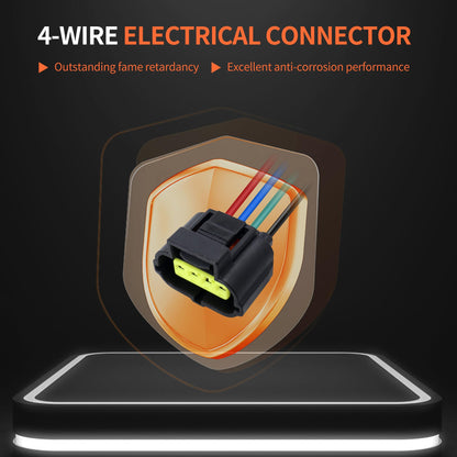 HiSport 4 Pin TPS Idle Air Control Valve Connector Pigtail S1931 90980-10711 Compatible with Dodge Chrysler Toyota Geo Lexus Jeep KIA Mazda Suzuki Chevrolet Hyundai Plymouth Pontiac