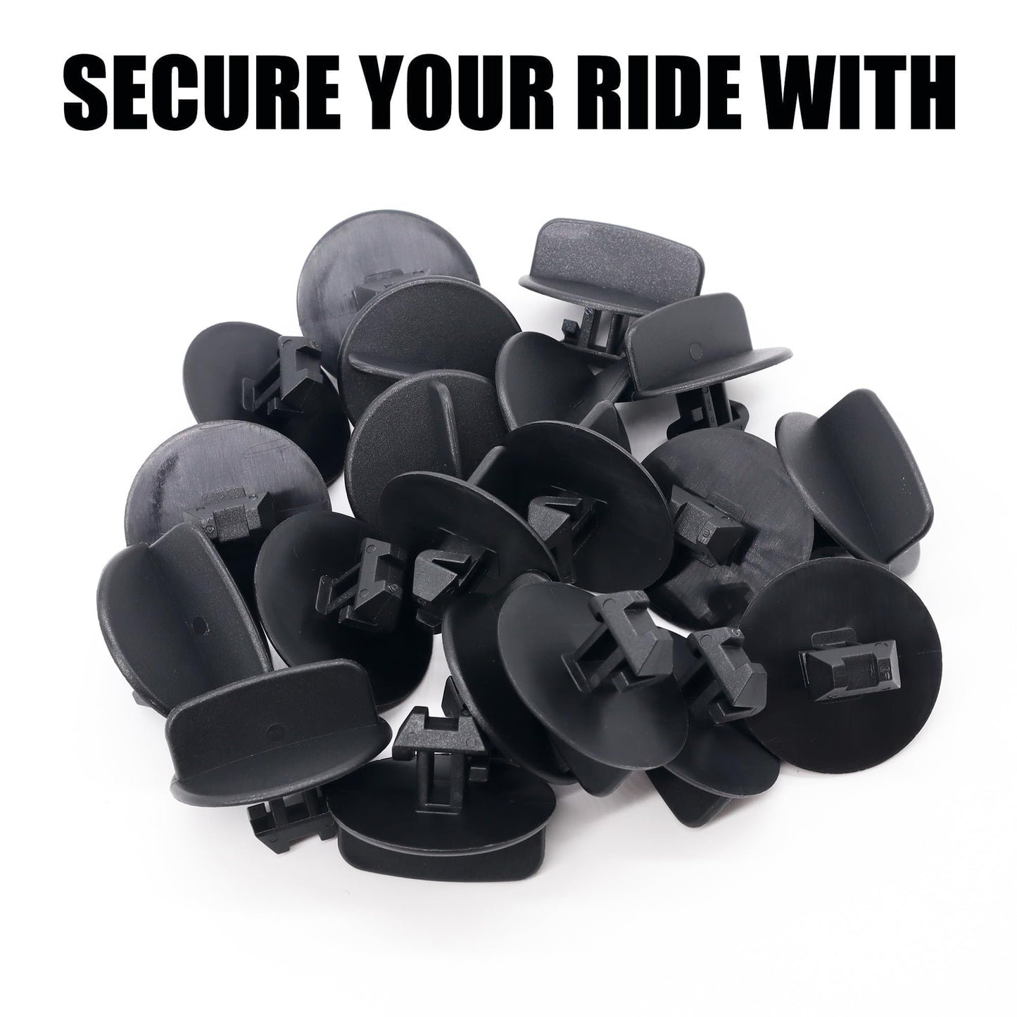 HiSport 68033794AA 30pcs Front Bumper Lower Deflector Retainer Clips Compatible with Jeep Grand Cherokee WK 2005 2006 2007 2008 2009 2010 2011 2012 2013, Commander XK 2008-2010 Replace 68034329AA