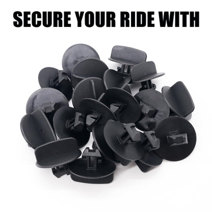 HiSport 68033794AA 30pcs Front Bumper Lower Deflector Retainer Clips Compatible with Jeep Grand Cherokee WK 2005 2006 2007 2008 2009 2010 2011 2012 2013, Commander XK 2008-2010 Replace 68034329AA