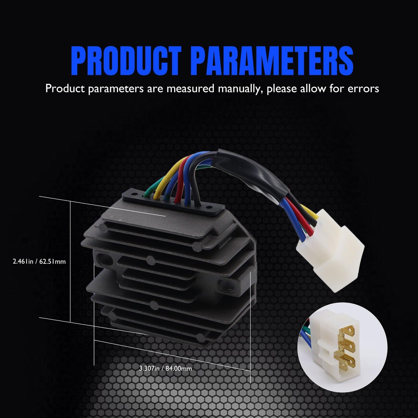 HiSport 15351-64600 Voltage Regulator Rectifier Compatible with Kubota: B1550D, B1550E, B1550HSTD, B1550HSTE;John Deere: 650, 750;Yanmar: 1510, 1601, 1610, 1702, 1720, 1802, 1810, 1820, YM2310, YM2402