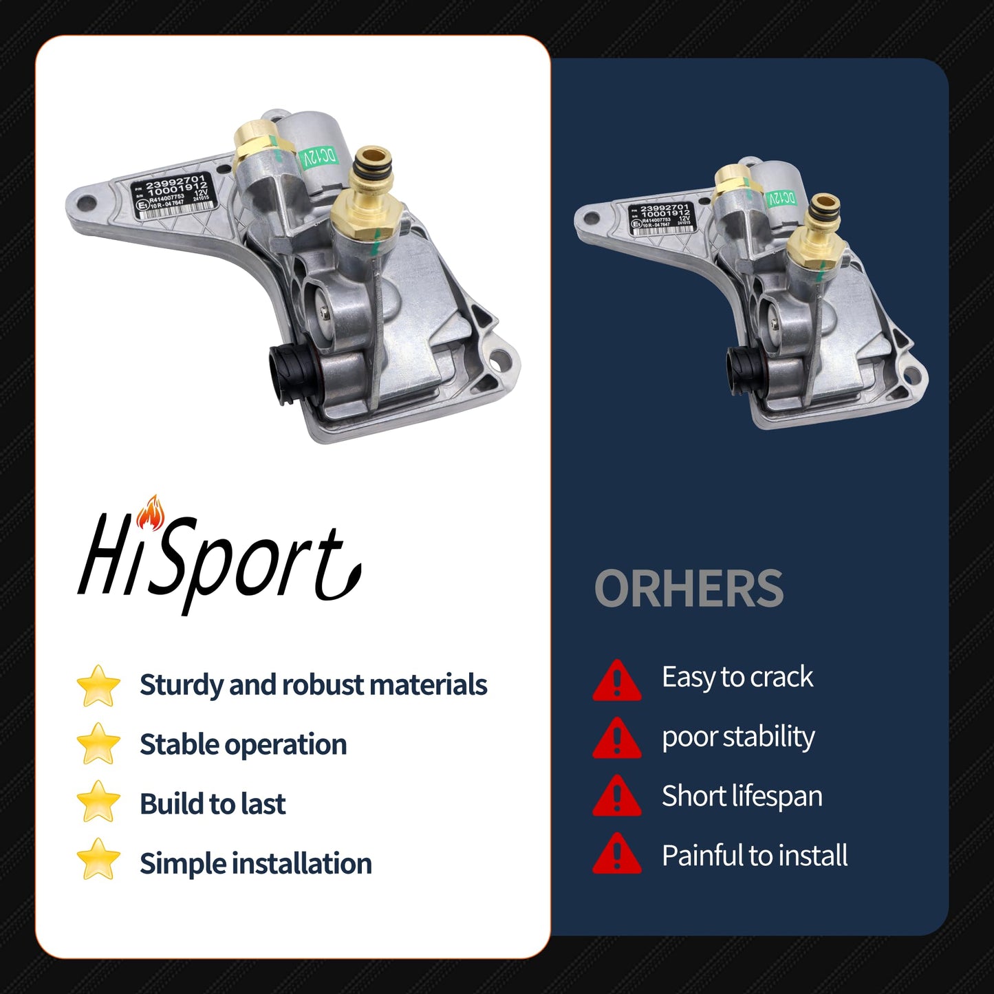 HiSport Engine Brake Air Valve 20512834 Compatible with Mack and Volvo Truck D12 Replaces 23992701 21369922