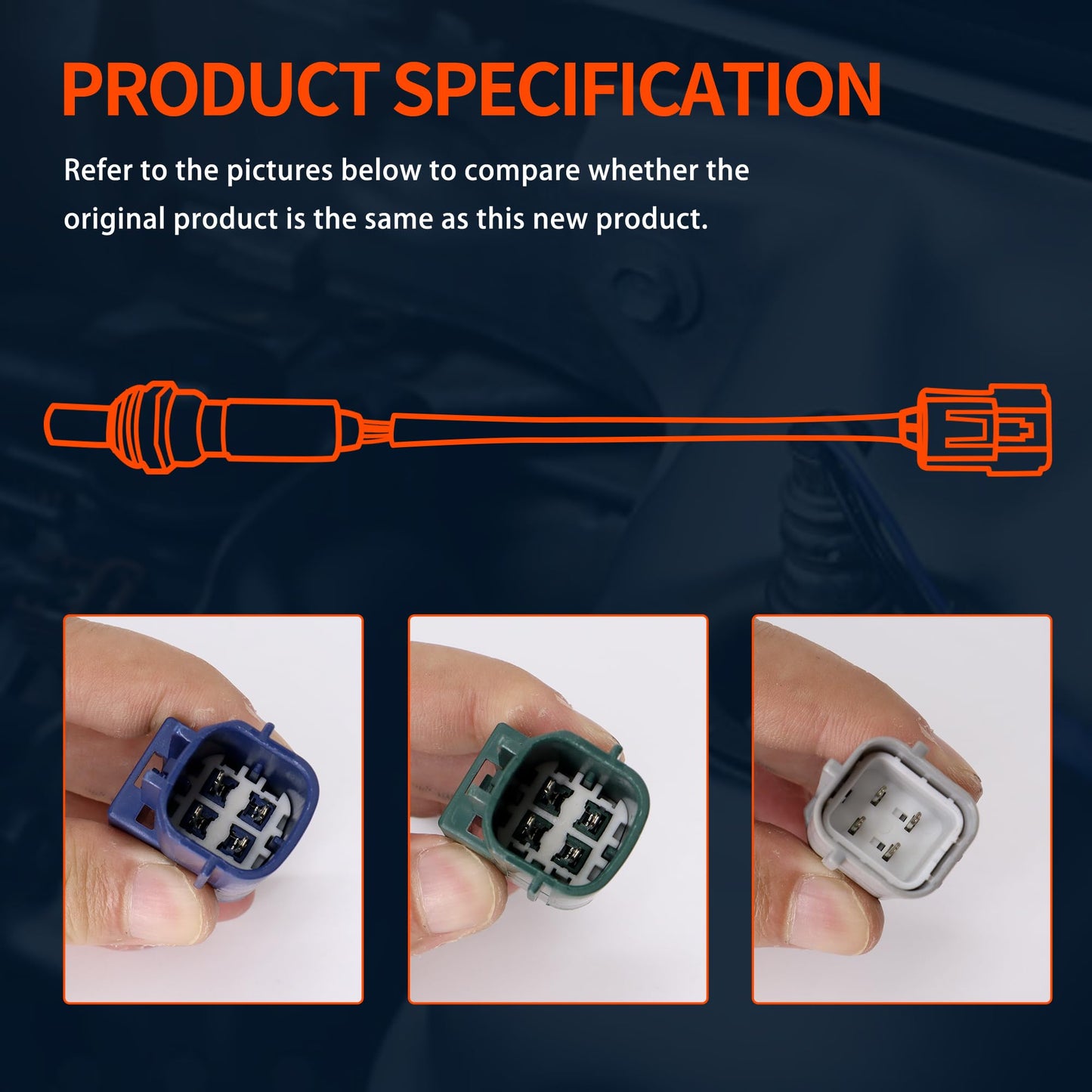 HiSport Oxygen O2 Sensors Upstream and Downstream - Compatible with 2007 2008 2009 2010 Nissan Frontier Pathfinder Xterra 2009 2010 Suzuki Equator V6 4.0L Replace 234-9072 234-4297 244-4313