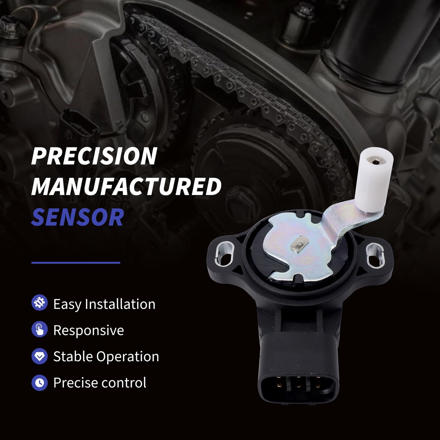 HiSport TPS Throttle Accelerator Pedal Position Sensor with 6-Pin Plug 18002AM81D Compatible with Infiniti Nissan 350Z 2003-2007,G35 2003-2006 V6 3.5L DOHC Replace 18919AM810