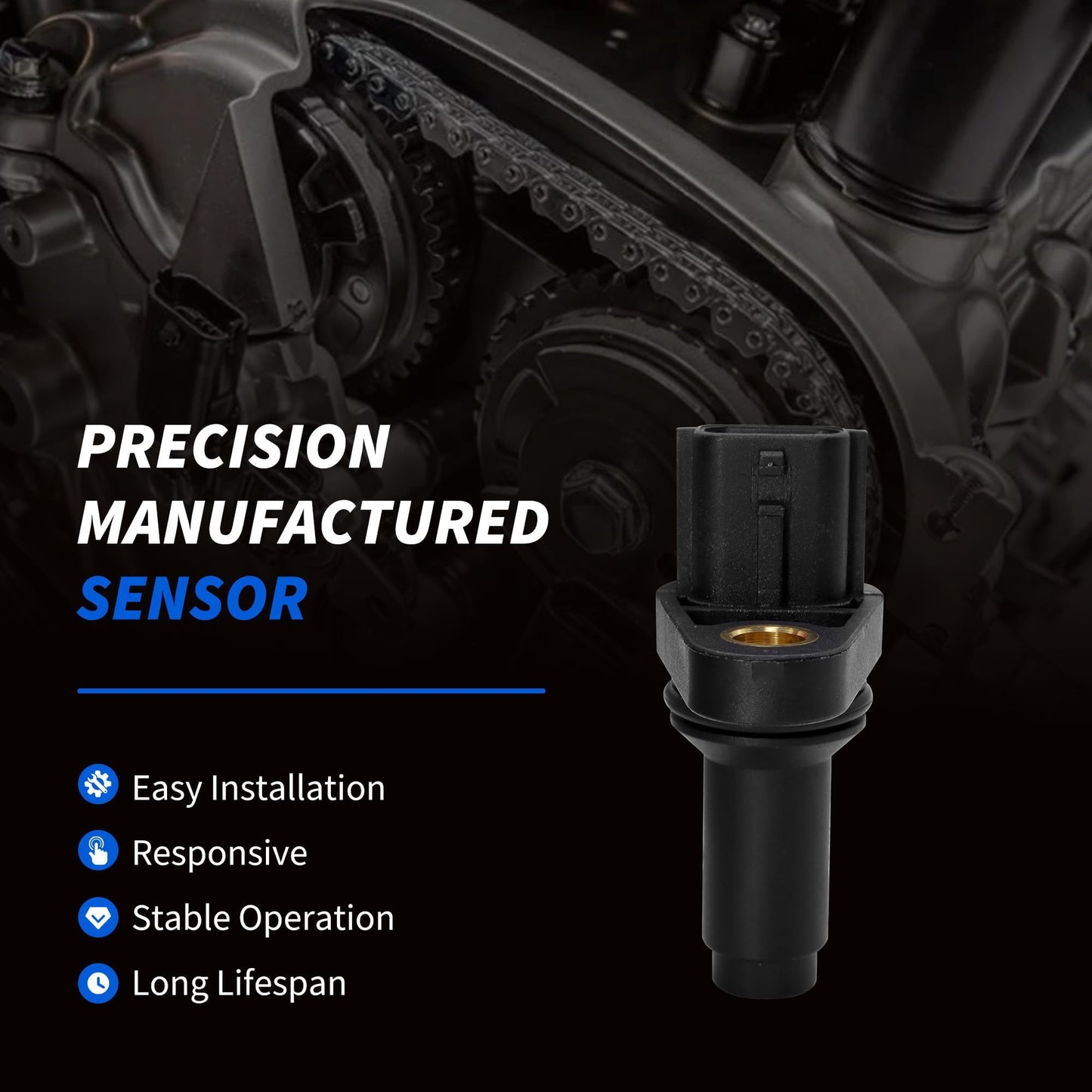 HiSport 23731-JA10C Crank Crankshaft Position Sensor Compatible with Nissan 350Z 370Z Altima Maxima Murano Pathfinder Quest, Infiniti G35 G37 EX35 FX35 M35 QX50 Replace 23731-JA10B, PC791, 907853