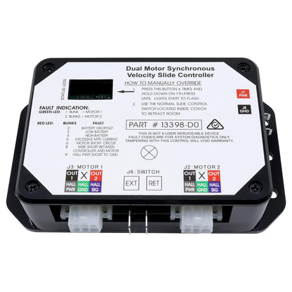 HiSport Upgraded 13398-DO Dual Synchronous Velocity Slide Controller Replacement for Controller V-Sync ual Drive Motor II Compatible with Lippert in-Wall Slide-Out on RV