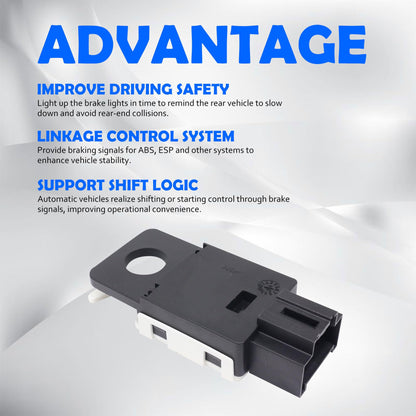 HiSport Brake Light Switch 25981009 Compatible with Cadillac Escalade & Chevrolet Avalanche, Silverado 1500 2500, Suburban 1500 2500, Tahoe, Replacement for GMC Sierra 1500 2500, Yukon XL 1500 2500