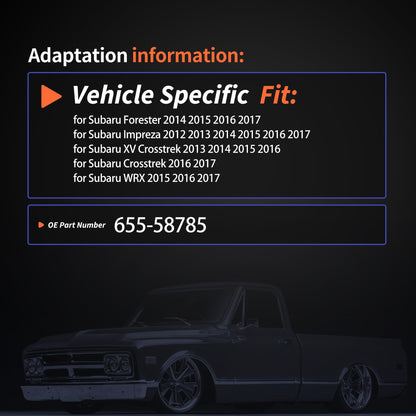 HiSport Manual Heater AC HVAC Control Wiring Harness 14AWG Replacement for Subaru Forester 2014-2017,Impreza 2012-2017,XV Crosstrek 2013-2016,Crosstrek 2016-2017,WRX 2015-2017 Replace 655-58785