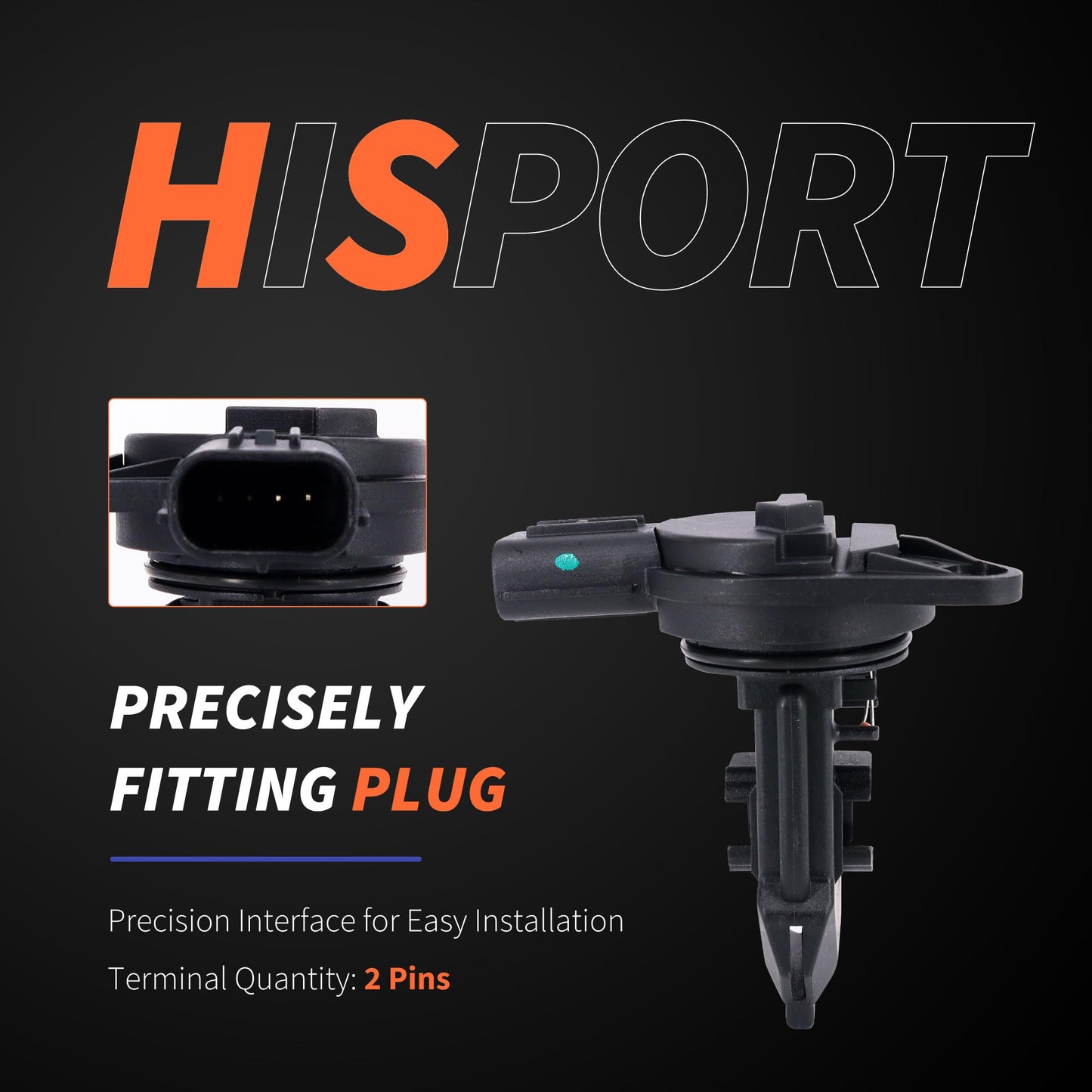 HiSport 22204-75040 Mass Air Flow Sensor Meter MAF Compatible with Toyota Tacoma Highlander Sienna 3.5L Replacement for Lexus 2016-2017 RX350 RX450h 3.5L, 197500-0020 MAS0447 AF10658