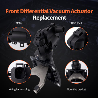 HiSport 4x4 4WD Front Axle Actuator Fork Disconnect Compatible with Dodge Ram 2500 & Ram3500 2013-2018 Replace 68216944AA, 68216944AB