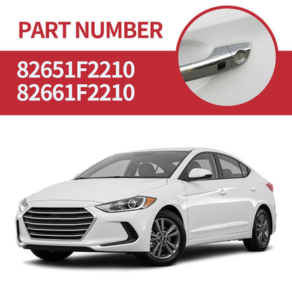 HiSport 82651F2210 Front Door Left and Right Handle Induction Button Switch Compatible with Hyundai Elantra 2017 2018 2019 2020 Replacement for 82661F2210