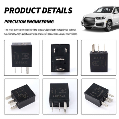 HiSport Relay 8T2T-14B192-AB 12VDC 4 Pins Plug-in Automotive Relay Compatible with Ford, 2PCS